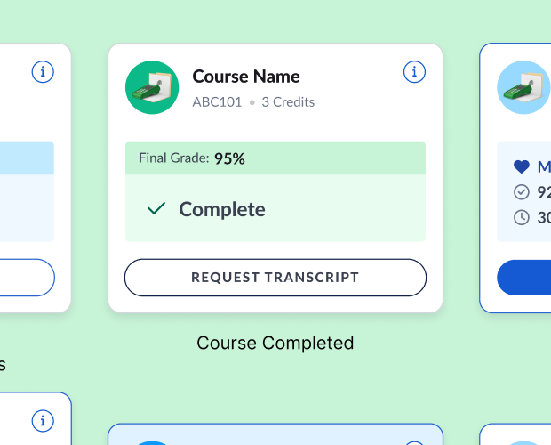 Course-card state: Course Completed